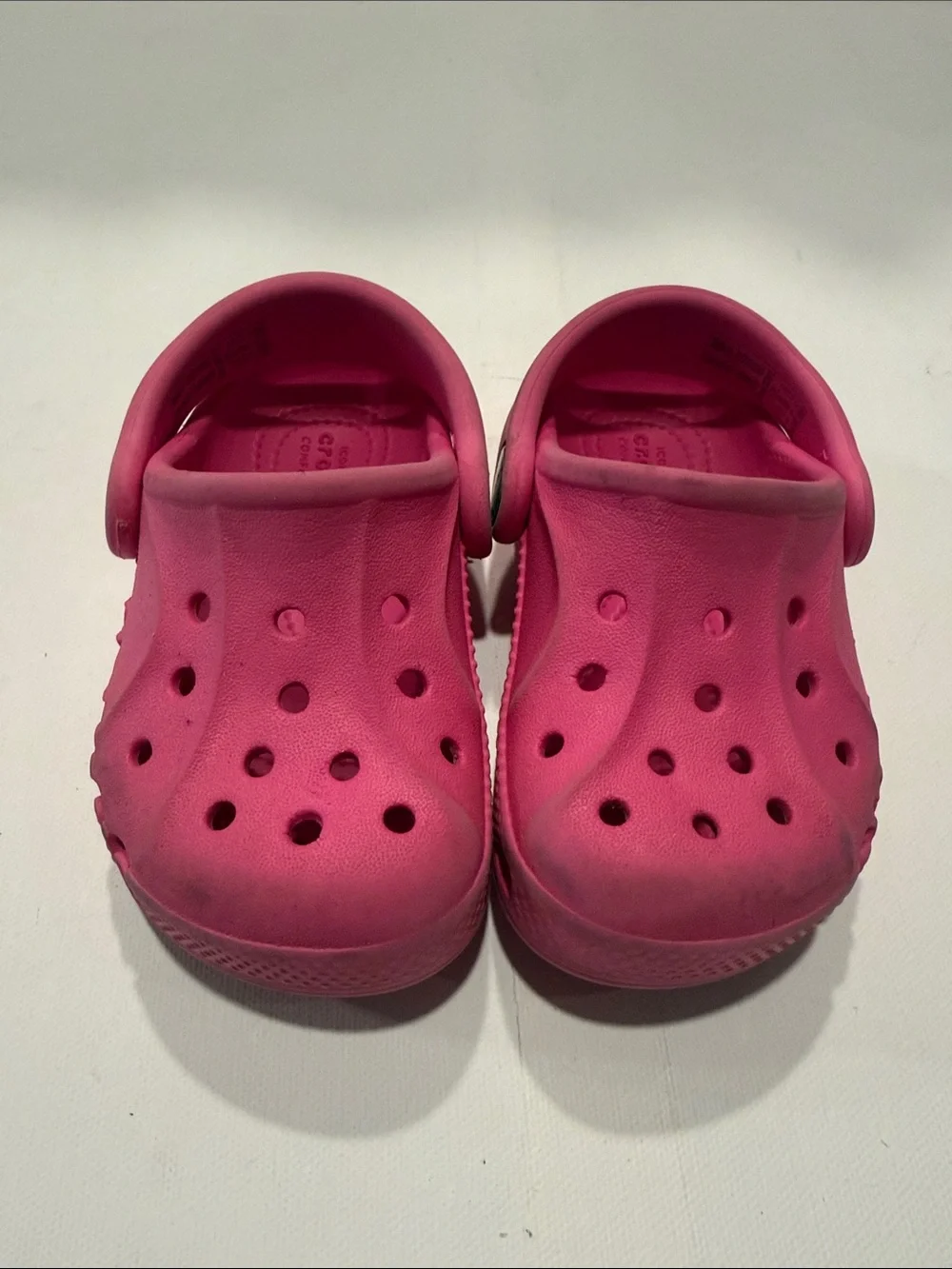 CROCS Kids Hot Pink Classic Clogs